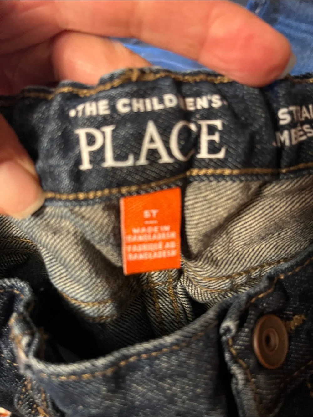 The Children's Place Boys Straight-Leg Dark Blue Jeans